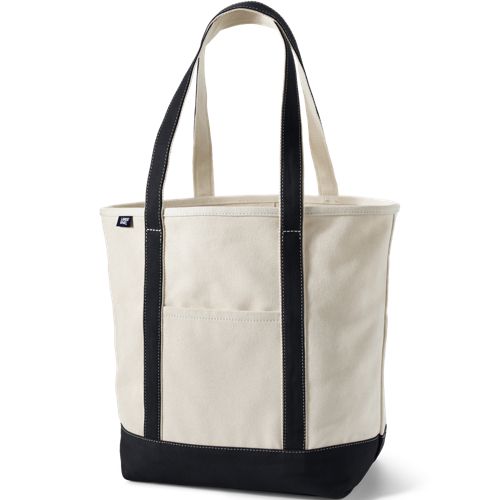 Medium Natural Open Top Canvas Tote Bag