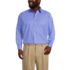 Men's Big Long Sleeve Straight Collar Broadcloth Dress Shirt, Front