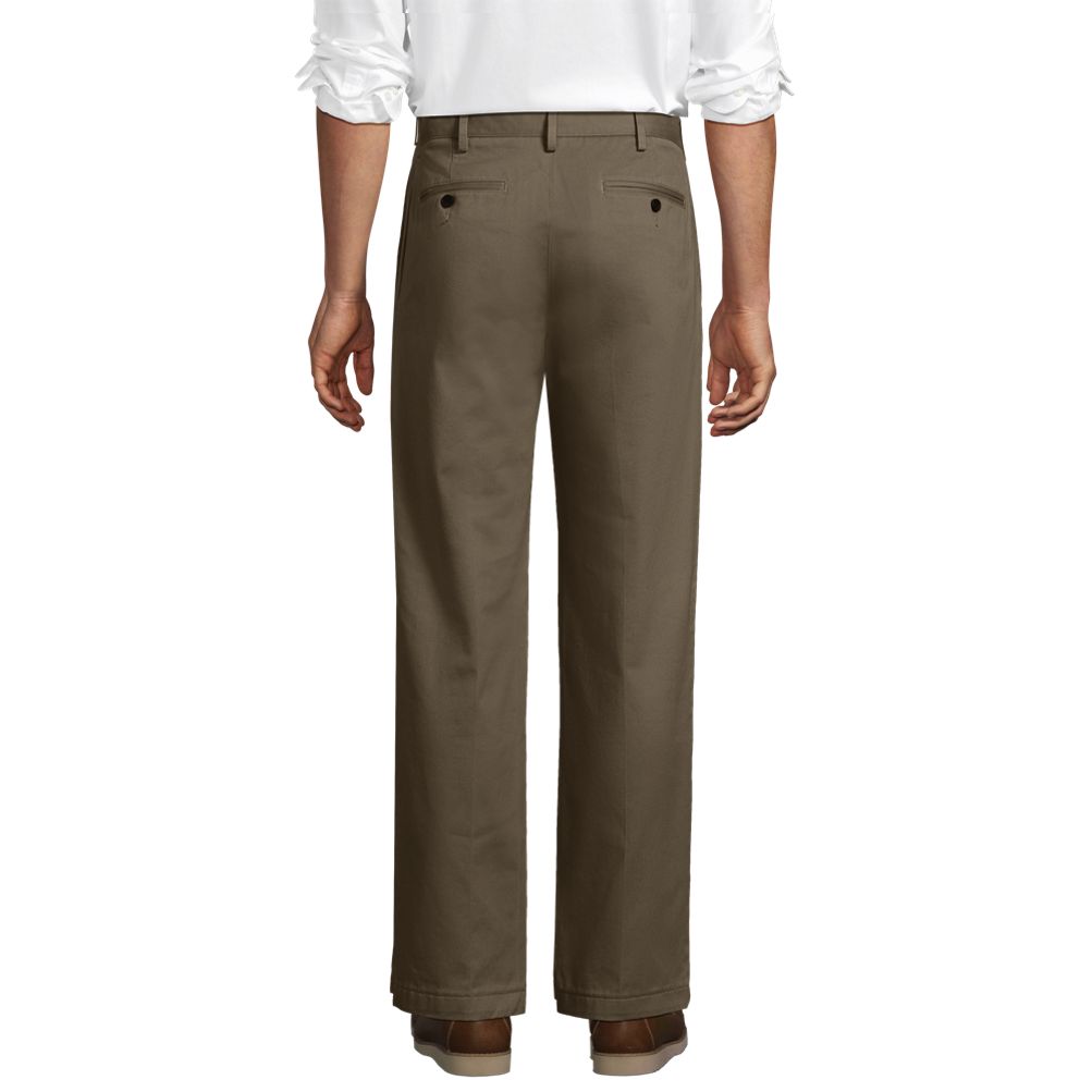 Men's Comfort Waist Pleated No Iron Chino Pants