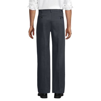Men's No Iron Comfort Waist Traditional Fit Pleated Front Chino Pant - image 3