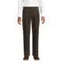 Men's No Iron Comfort Waist Traditional Fit Pleated Front Chino Pant, Front