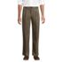 Men's No Iron Comfort Waist Traditional Fit Pleated Front Chino Pant, Front