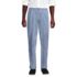 Men's No Iron Comfort Waist Traditional Fit Pleated Front Chino Pant, Front