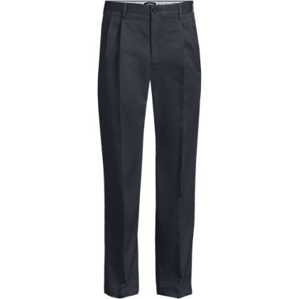 Men's No Iron Comfort Waist Traditional Fit Pleated Front Chino Pant - image 1