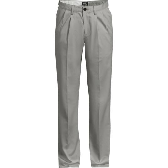 f*】様 jentlouis Side Line Tucked Pants Bl Mens Pleated Chino Pants | Lands' End