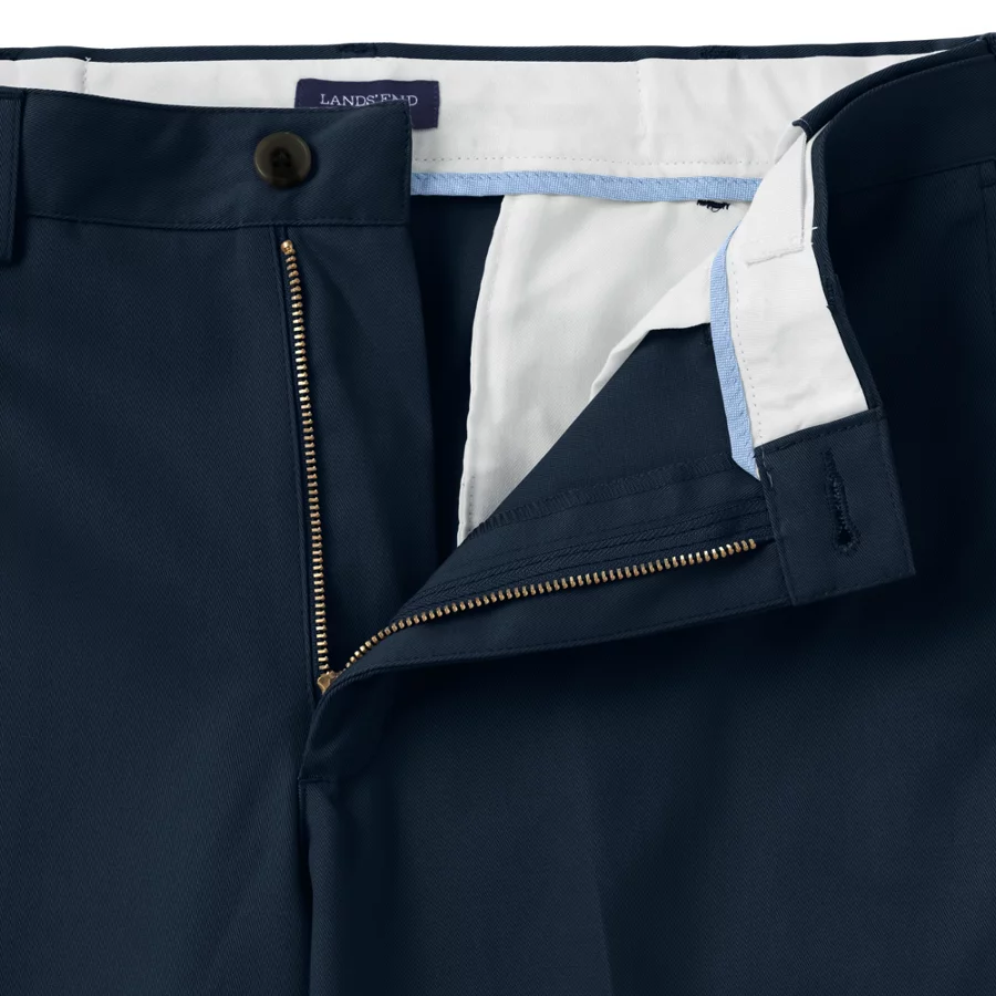 School Uniform Men's No Iron Comfort Waist Traditional Fit Plain Front Chino Pant view 4