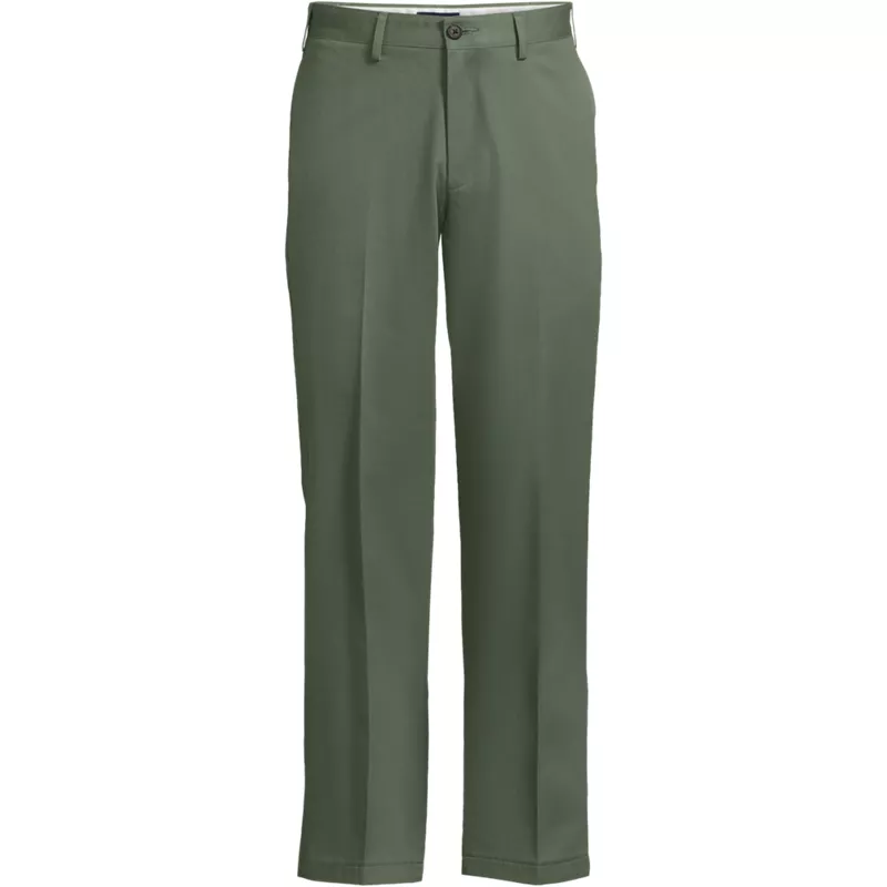 No Iron Comfort Waist Traditional Fit Chino Pant, Front
