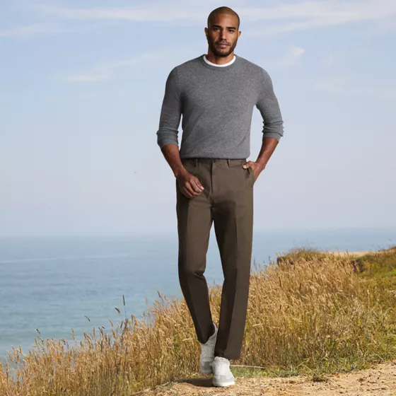 No Iron Comfort Waist Traditional Fit Chino Pant - primary