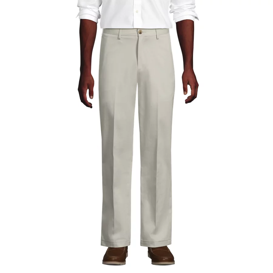 Men's No Iron Traditional Fit Plain Front Chino Pant view 1