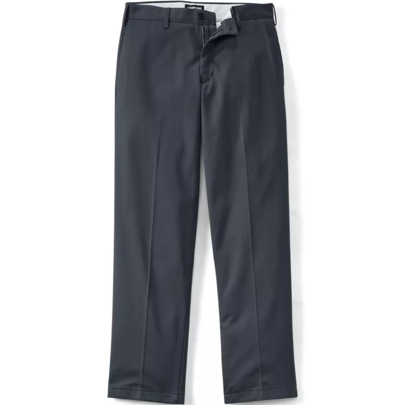 Men's No Iron Traditional Fit Plain Front Chino Pant, alternative image