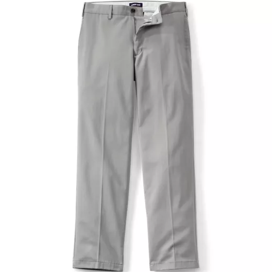 Men's No Iron Traditional Fit Plain Front Chino Pant - primary