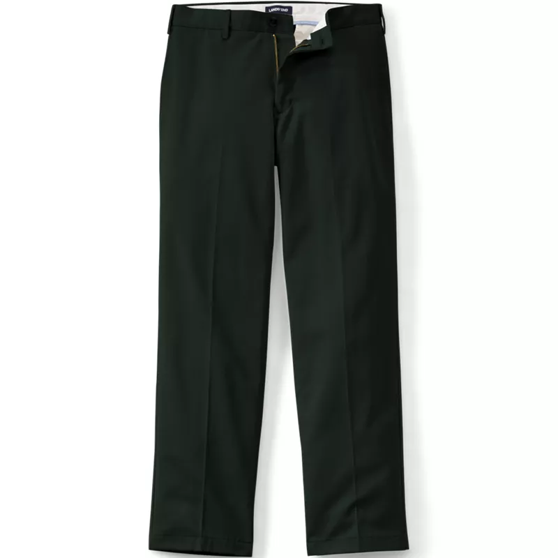 Men's No Iron Traditional Fit Plain Front Chino Pant, alternative image