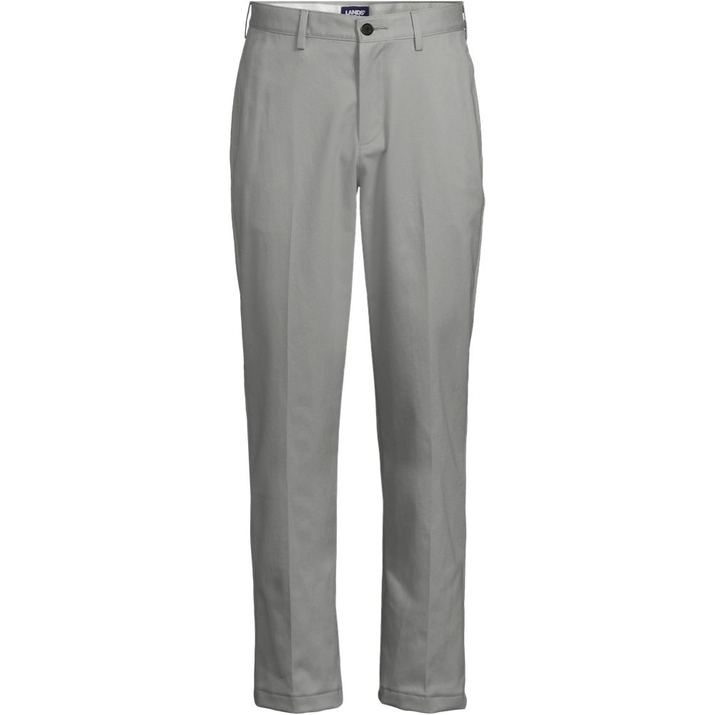 non.pig.12.hano.122 Men's No Iron Traditional Fit Plain Front Chino Pant | Lands