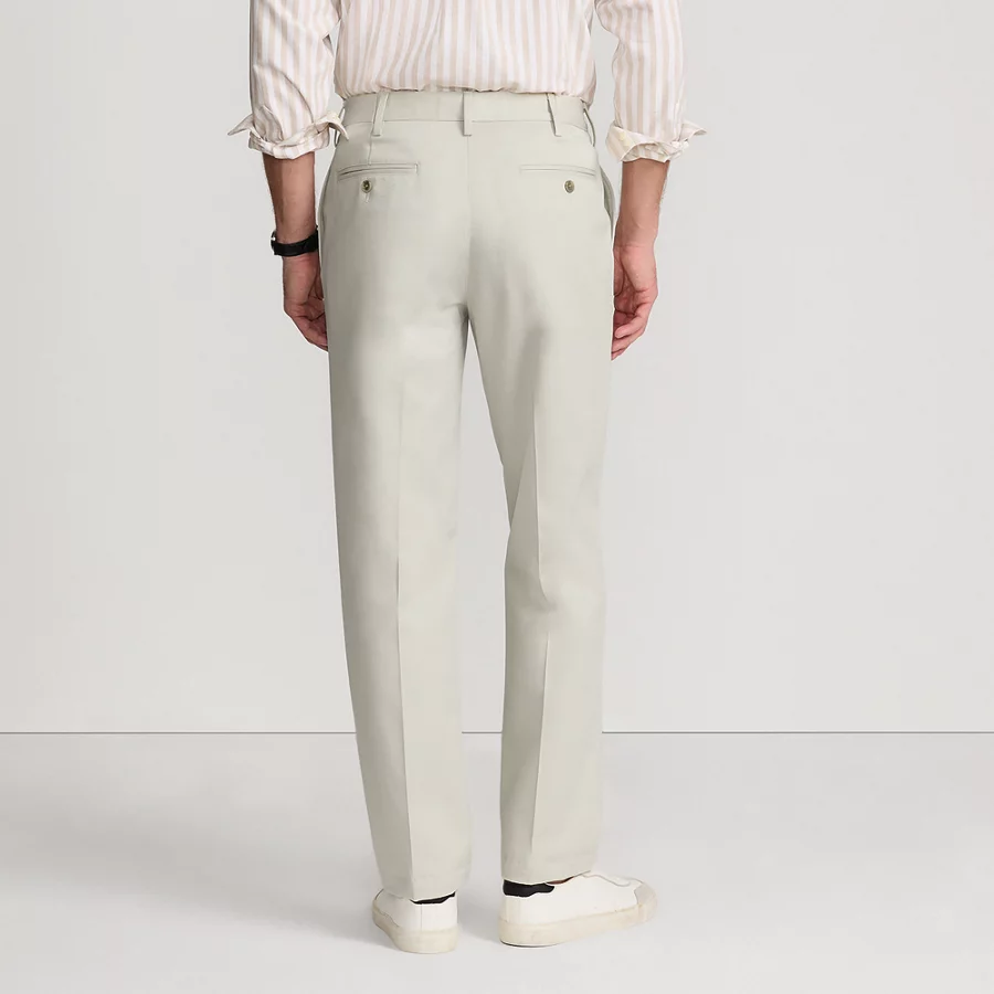 Men's No Iron Traditional Fit Plain Front Chino Pant view 5