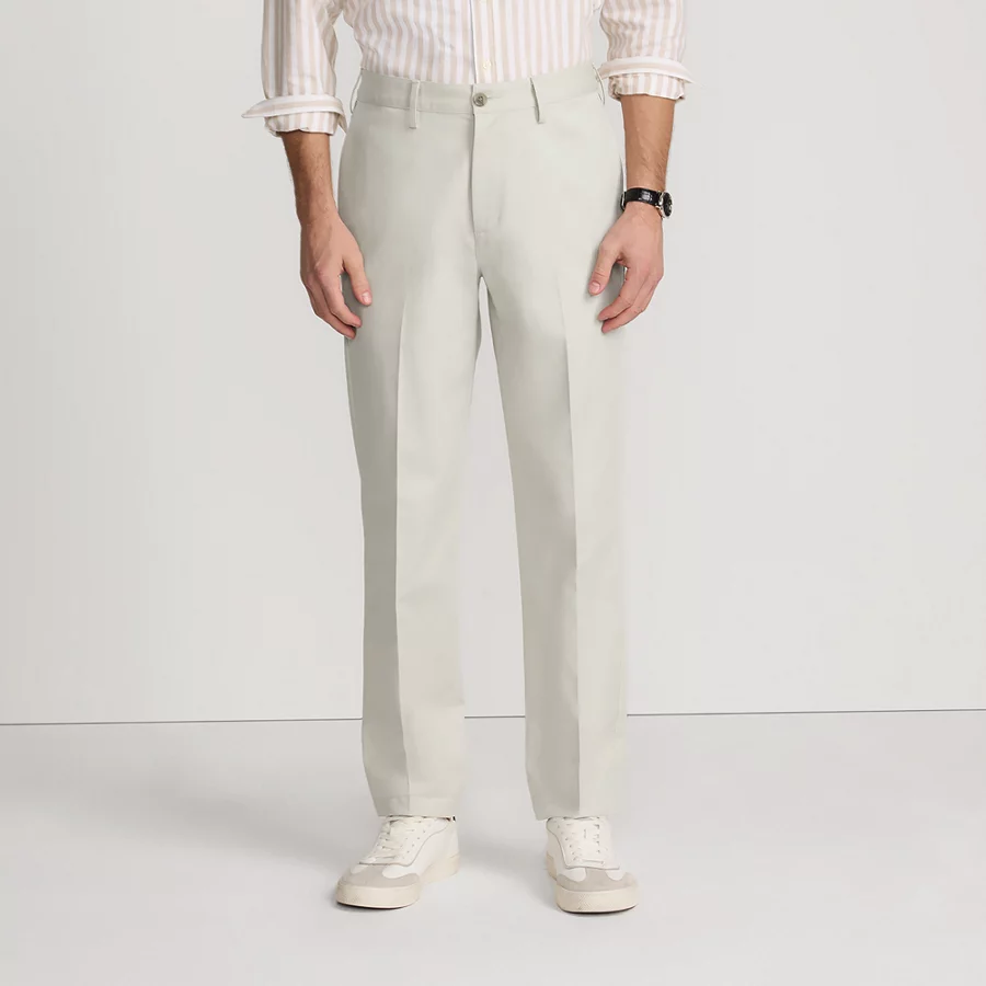 Men's No Iron Traditional Fit Plain Front Chino Pant view 6