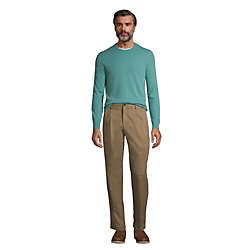 Men's Traditional Fit Pleated No Iron Chino Pants, alternative image