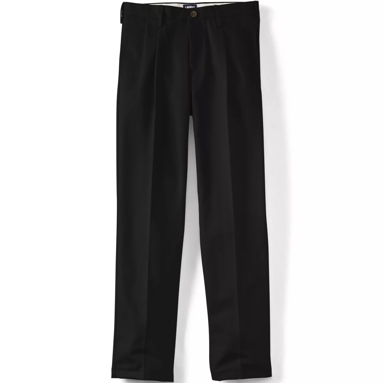 Men's Traditional Fit Pleated No Iron Chino Pants