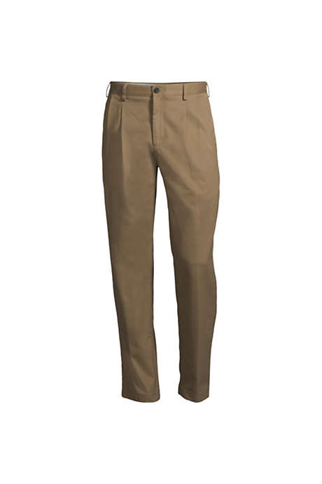Men's Pleated Traditional No Iron Chino Pants