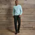 Men's No Iron Traditional Fit Pleated Front Chino Pant, alternative image