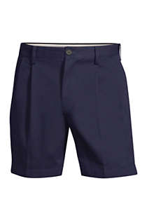 Men's Comfort Waist Pleated 6" No Iron Chino Shorts, Front