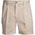 Men's No Iron 6" Comfort Waist Pleated Front Chino Short, Front