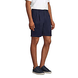 Men's Comfort Waist Pleated 9 Inch No Iron Chino Shorts, alternative image