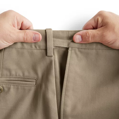 Men's No Iron 6" Comfort Waist Plain Front Chino Short, alternative image