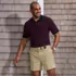 Men's No Iron 6" Comfort Waist Plain Front Chino Short, alternative image