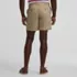 Men's No Iron 6" Comfort Waist Plain Front Chino Short, Back