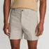 Men's No Iron 6" Comfort Waist Plain Front Chino Short, Front