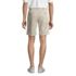 Men's No Iron 9" Comfort Waist Plain Front Chino Short, Back