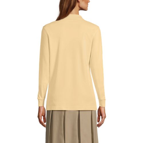 Women's Long Sleeve Interlock Polo - image 4