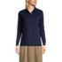 Women's Long Sleeve Interlock Polo Shirt, Front