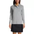 Women's Long Sleeve Interlock Polo Shirt, Front
