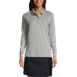 Women's Long Sleeve Interlock Polo Shirt, Front