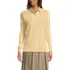 Women's Long Sleeve Interlock Polo Shirt, Front