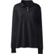 Women's Long Sleeve Interlock Polo Shirt, Front