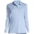 Women's Long Sleeve Interlock Polo Shirt, Front