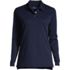 Women's Long Sleeve Interlock Polo Shirt, Front