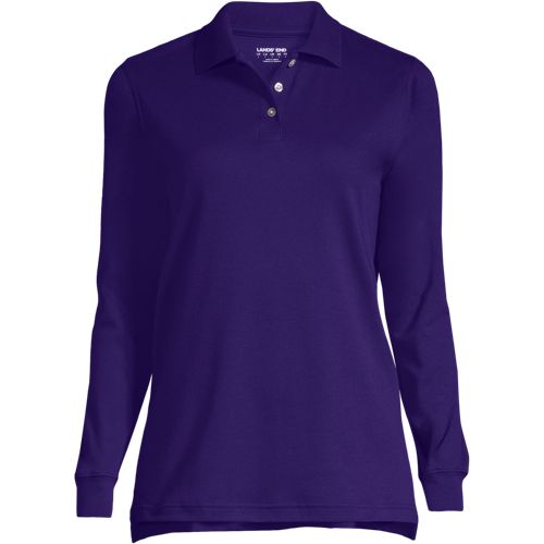 Women's Long Sleeve Interlock Polo - image 5