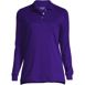 Women's Long Sleeve Interlock Polo Shirt, Front