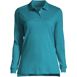 Women's Long Sleeve Interlock Polo Shirt, Front