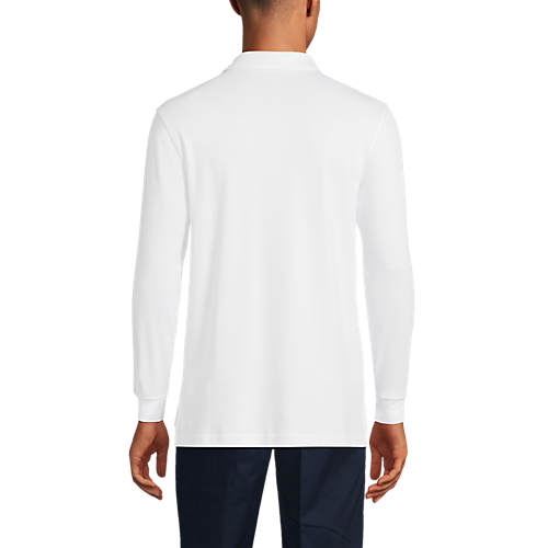 Men's Long Sleeve Interlock Polo Shirt - Secondary