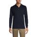 Men's Long Sleeve Interlock Polo Shirt, Front