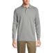 Men's Long Sleeve Interlock Polo Shirt, Front