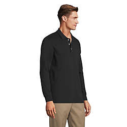 Men's Long Sleeve Interlock Polo Shirt, alternative image