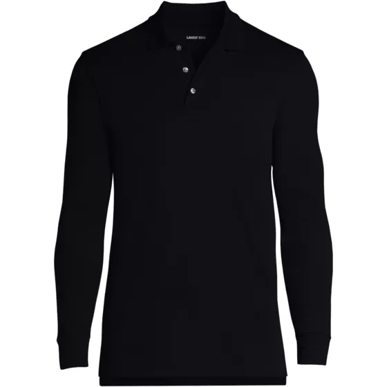 Men's Long Sleeve Interlock Polo - primary