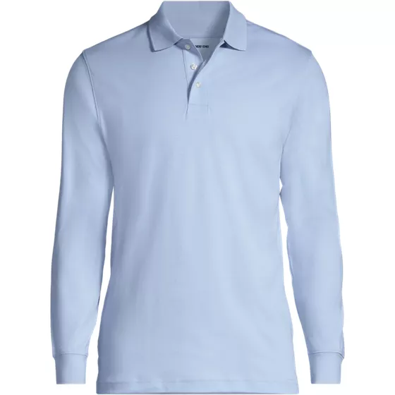 Men's Long Sleeve Interlock Polo - primary