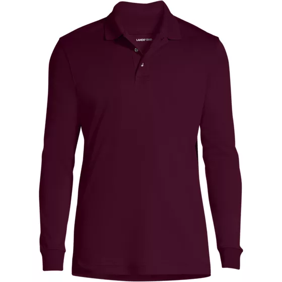 Men's Long Sleeve Interlock Polo - primary