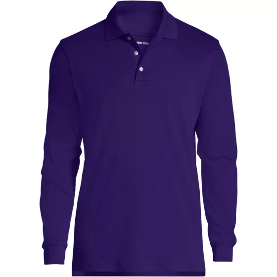 Men's Long Sleeve Interlock Polo - primary